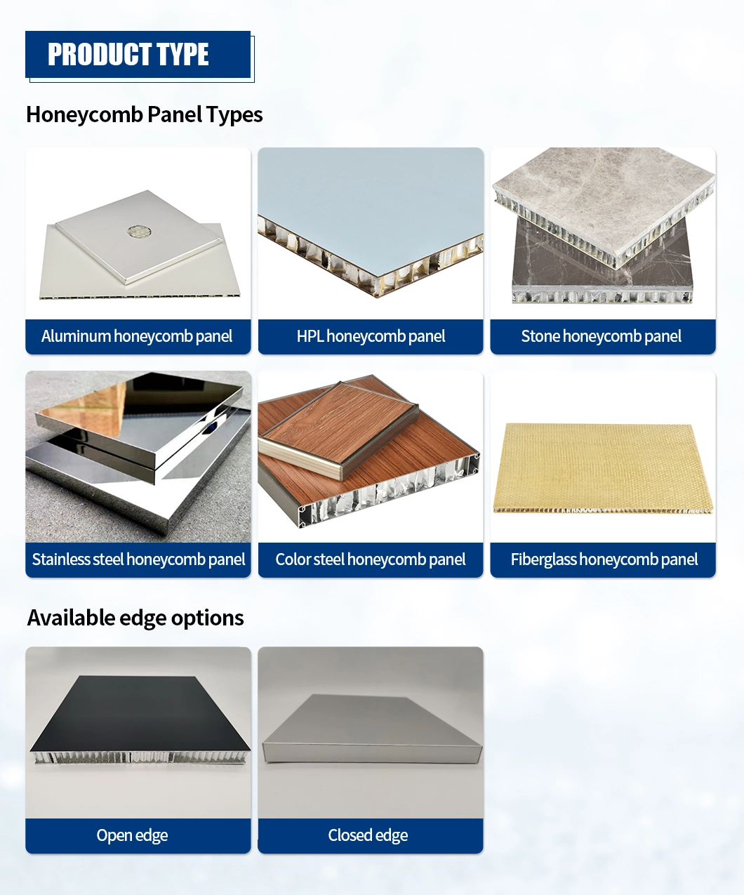 External Wall /Indoor Cladding 20mm Aluminum Honeycomb Composite Core Sandwich Panel