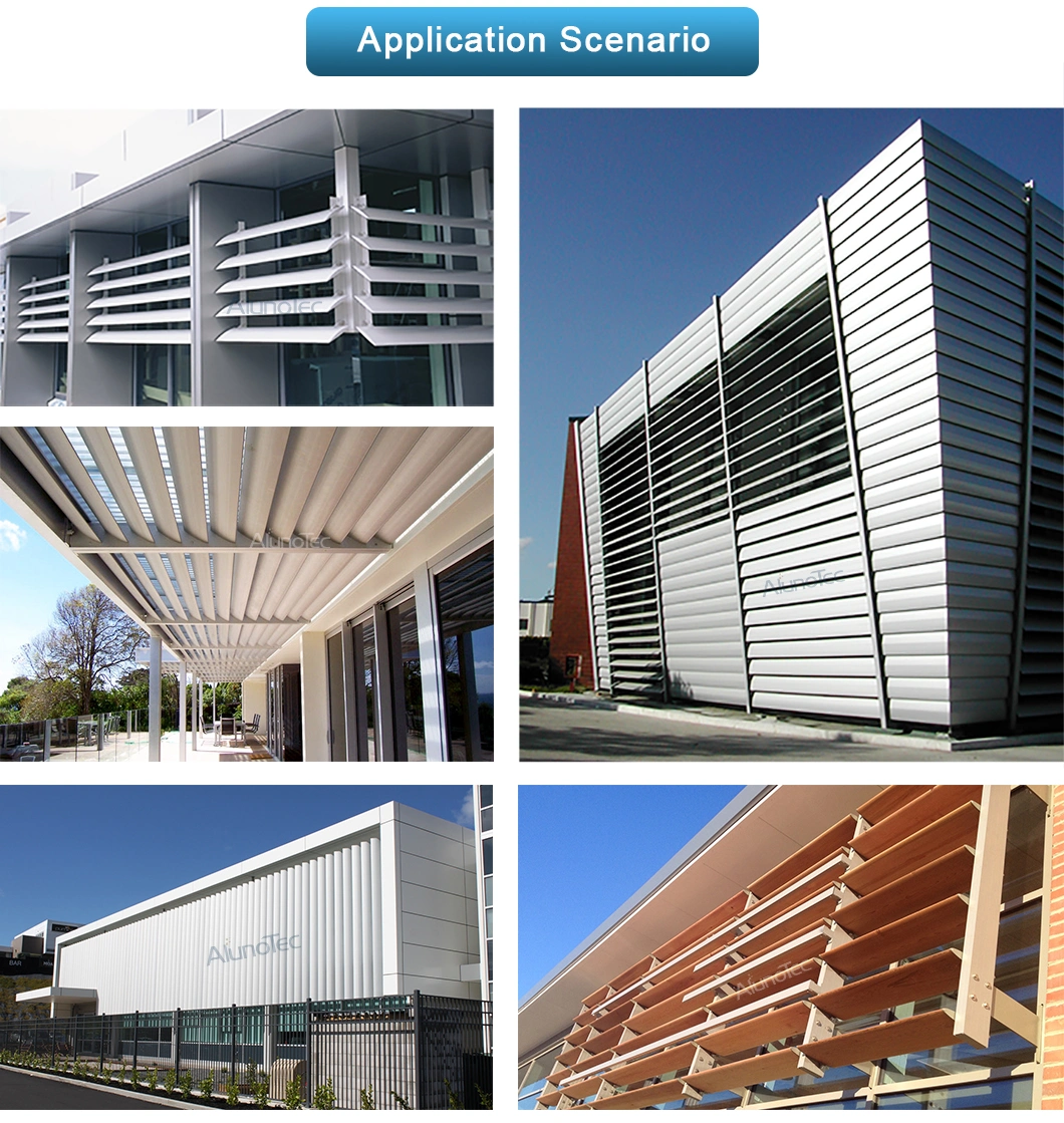 Customized Decorative Wall Aluminium Sun Louver for Building Facades