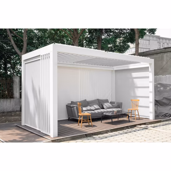 Attractive Design Factory Waterproof Aluminium Pergola Louver